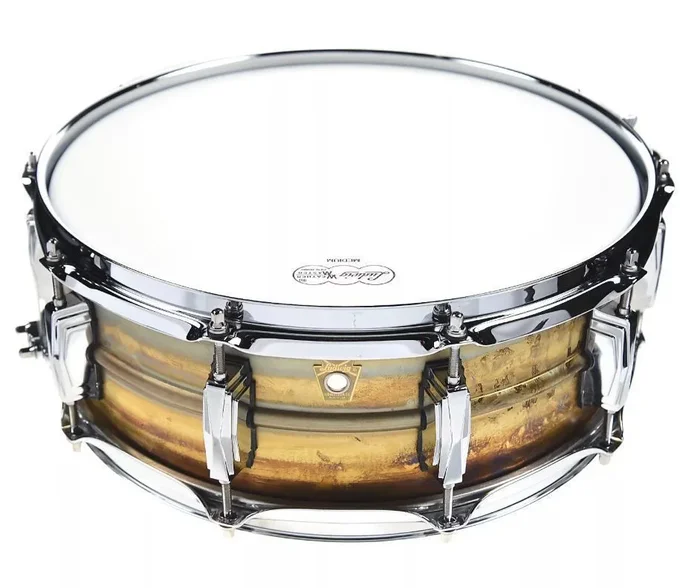 Ludwig Raw Brass Phonic Snare Drum 5×14 Raw Brass Shell with Imperial Lugs