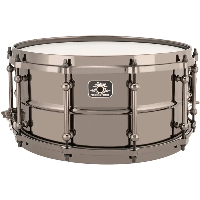 Ludwig Universal Series 6.5×14 Brass Snare Drum – Black Brass