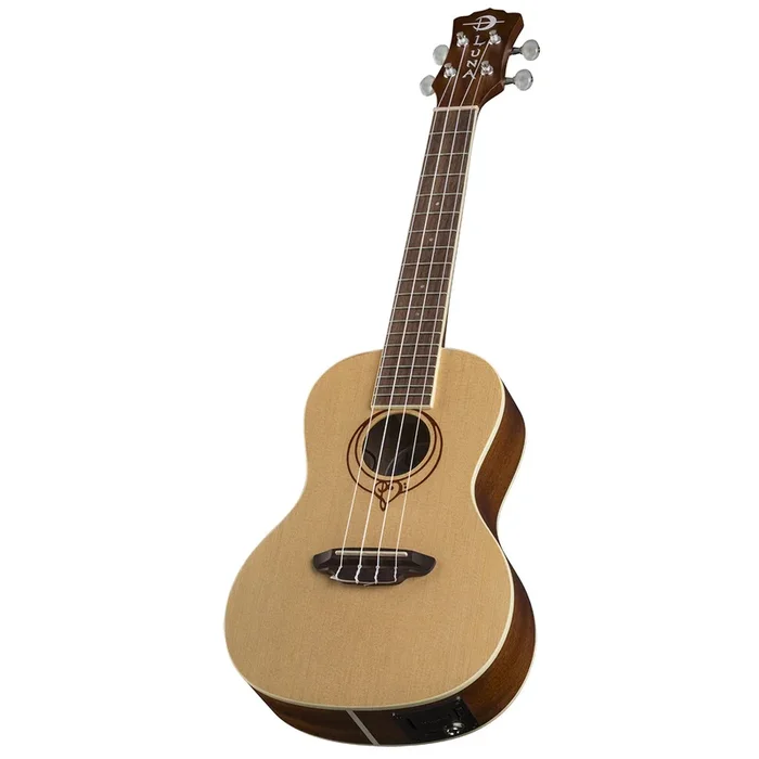 Luna UKESONG Ukulele Heartsong w/USB B-Band Preamp & Gig bag