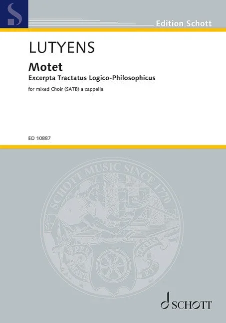 Lutyens: Excerpta tractati logico Philosophicus, Op. 27