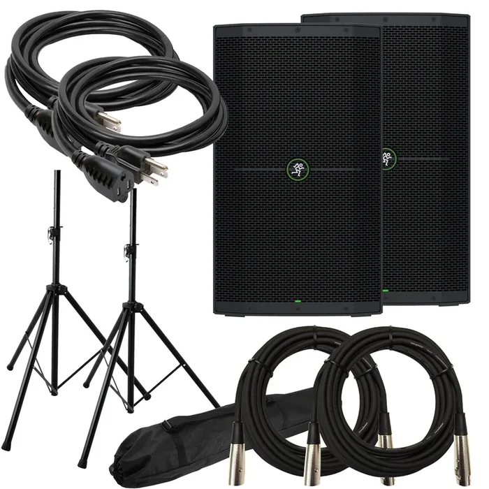 Mackie Thump 212XT 1400W 12″ Enhanced Powered Speaker AUDIO ESSENTIALS BUNDLE