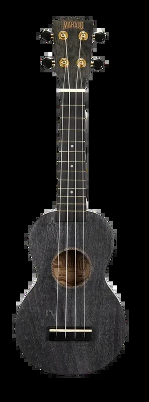 Mahalo Slimline Soprano Ukulele Transparent Black MS1TBK