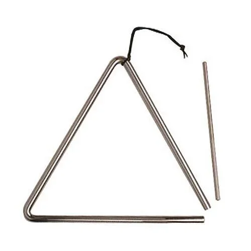 MANO PERCUSSION 7 Inch Triangle With Beater & Holder, Educational, Fun