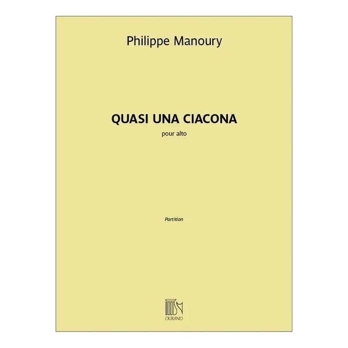 Manoury, Philippe – Quasi una ciacona