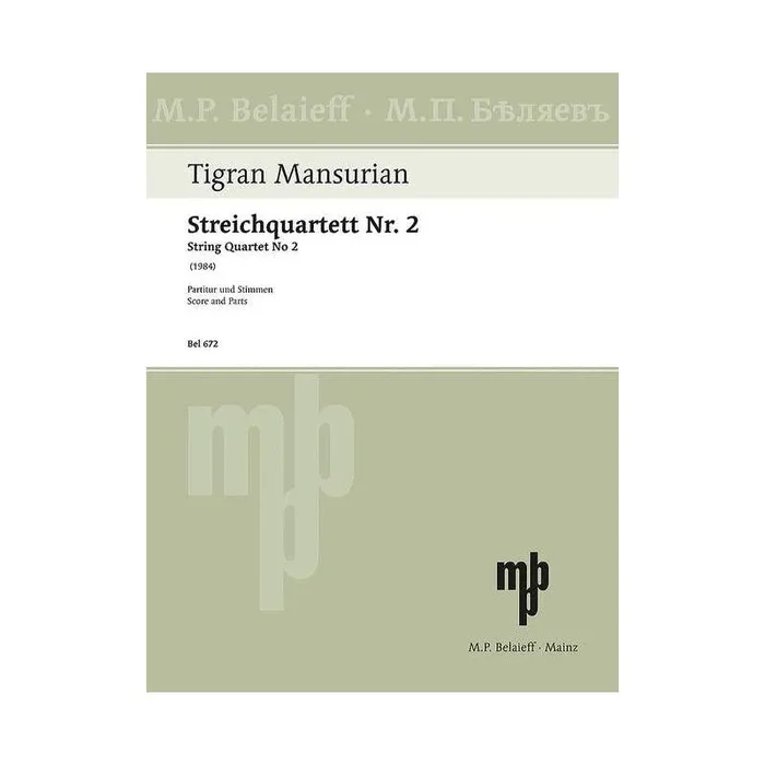 Mansurian, Tigran – String Quartet No 2