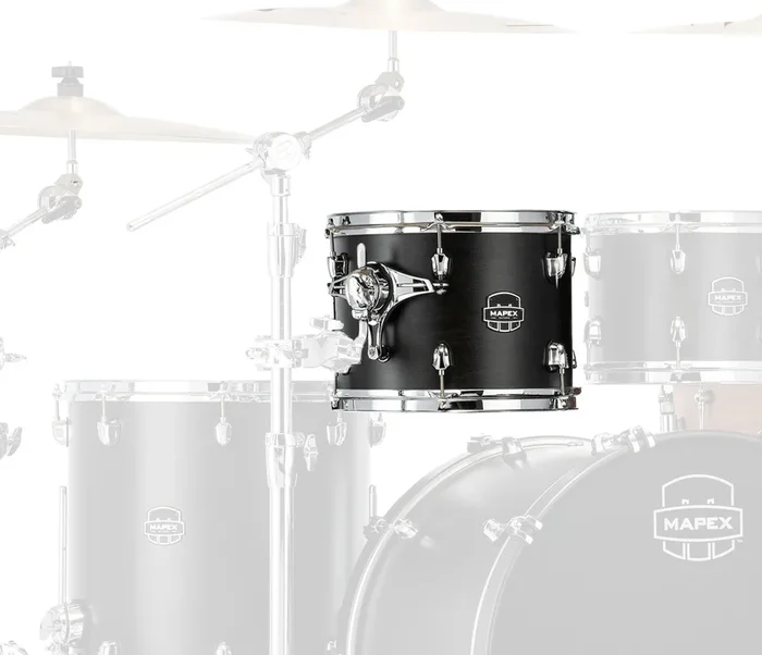 Mapex Saturn Classic 12 ” x 9 ” Tom In Transparent Satin Black