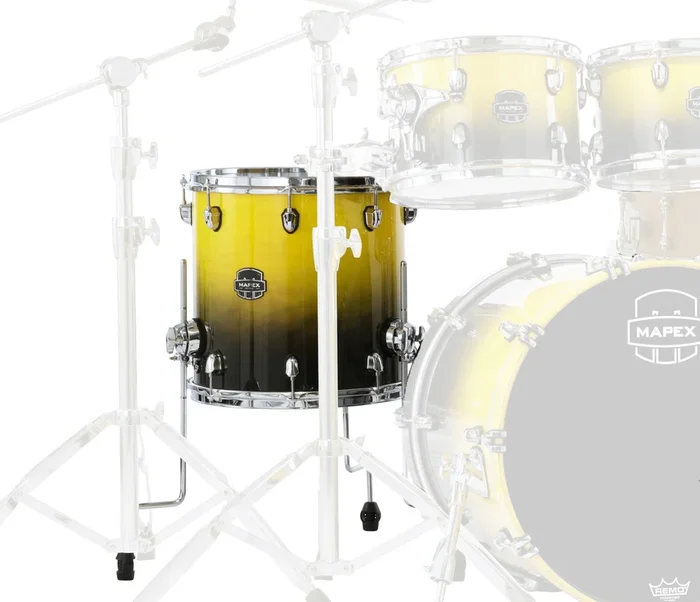 Mapex Saturn Classic 14 ” x 14 ” Floor Tom In Sulphur Fade