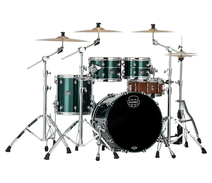 Mapex Saturn Evolution Fusion Birch 4-Piece Shell Pack in Brunswick Green