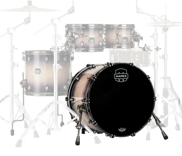 Mapex Saturn Evolution Maple Blend 24 ” x 14 ” Bass Drum (No Mount) In Exotic Violet Burst