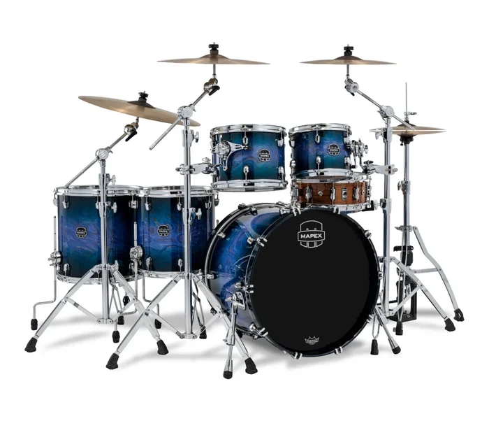 Mapex Saturn VI 22 ” 5-Piece Studioease Shell Pack in Cobalt Burst