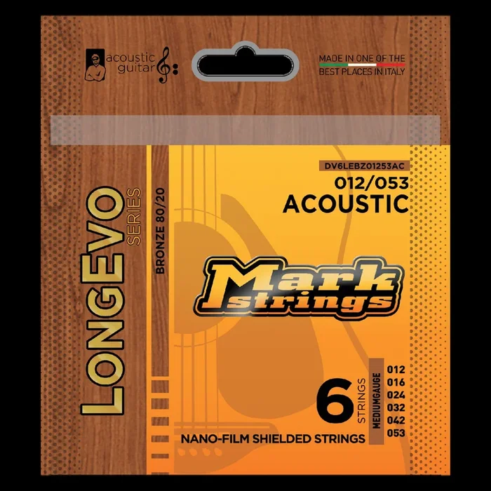 Markbass Longevo 80/20 Bronze Nano-Film Shielded 12/53 Acoustic Set