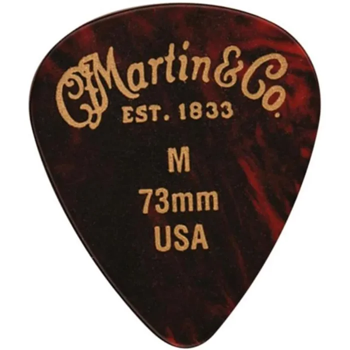 Martin .73mm Medium Pick Pack – Faux Tortoise