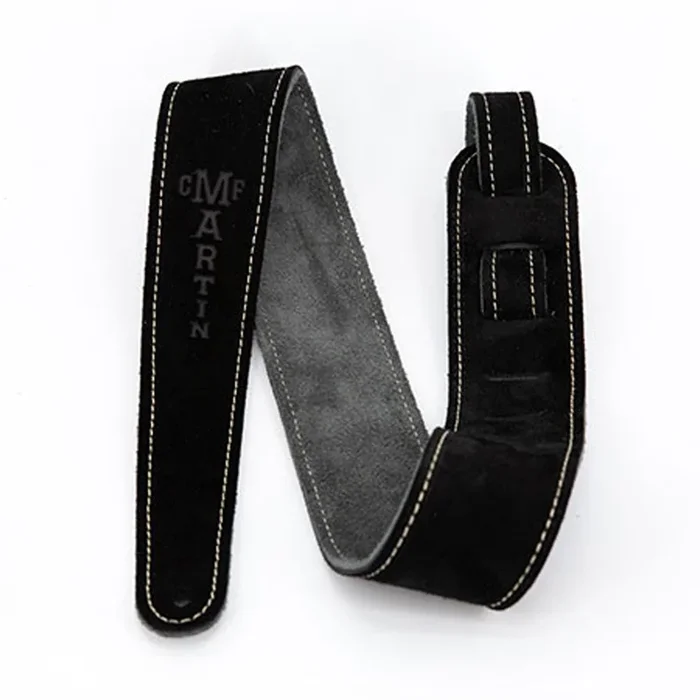 Martin Black Suede Martin Logo Strap – 18A0016
