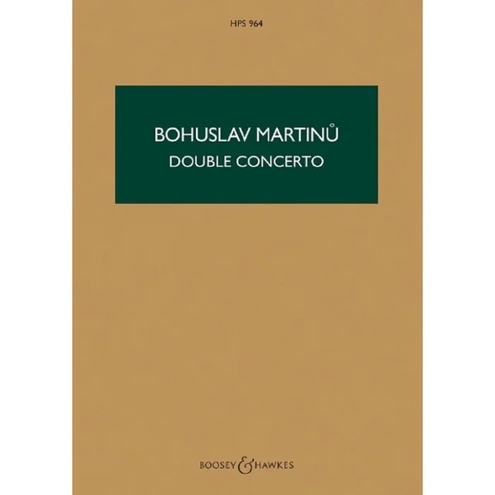 Martin?, Bohuslav – Double Concerto H 271 HPS 964
