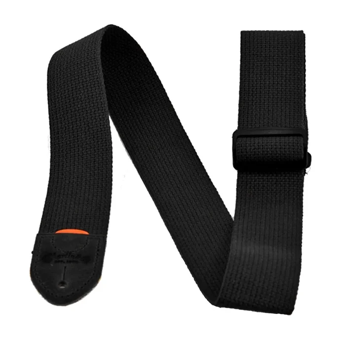 Martin Martin Logo Woven Strap with Leather Ends Black – 18A0104