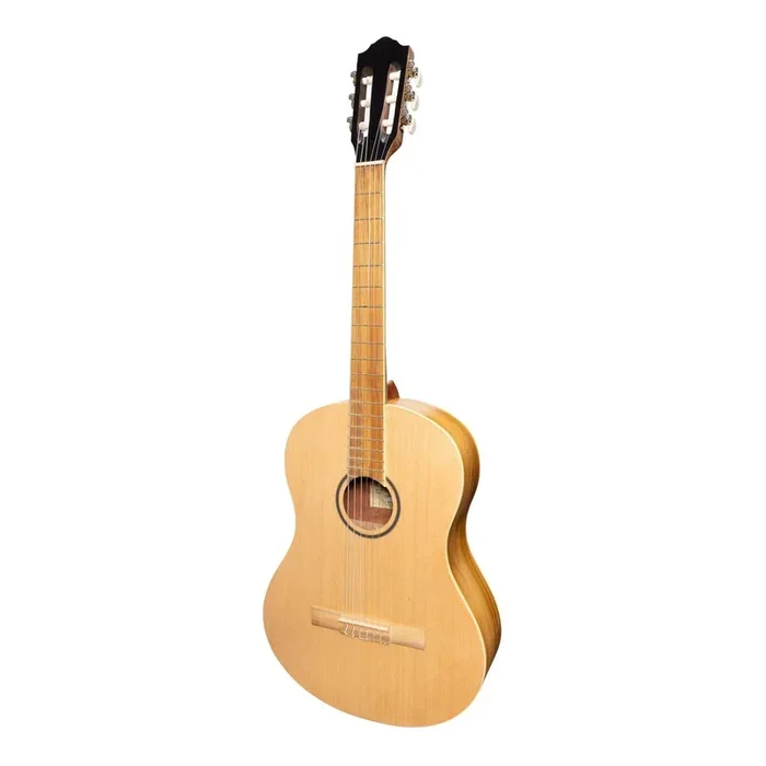 Martinez ‘Slim Jim’ Full Size Student Classical Guitar with Built In Tuner (Spruce/Jati-Teakwood)