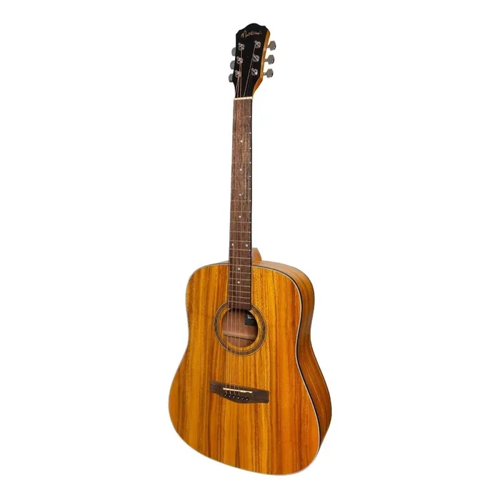 Martinez ’41 Series’ Dreadnought Acoustic Guitar with Built-in Tuner (Koa)
