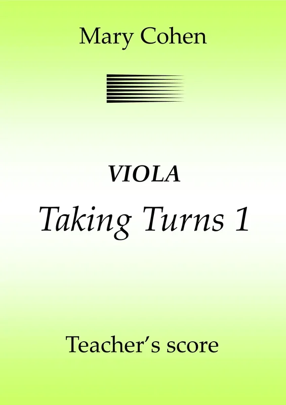 Mary Cohen : Mary Cohen : Taking Turns 1 – Viola – Faber Digital