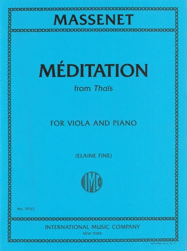 Massenet: Méditation from Thaïs (arr. for viola)