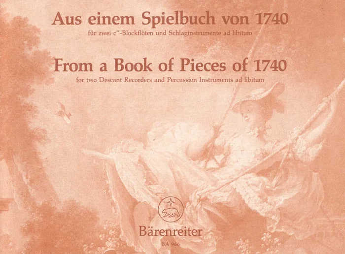 Matthes: From A Playing Book of 1740 for 2 Descant Recorders