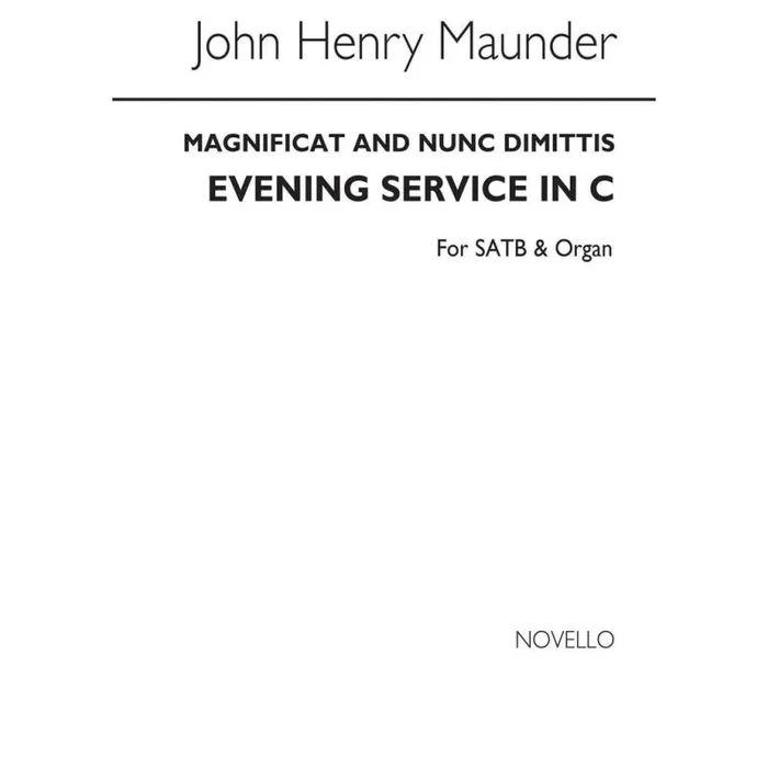 Maunder, John Henry – Magnificat And Nunc Dimittis In C