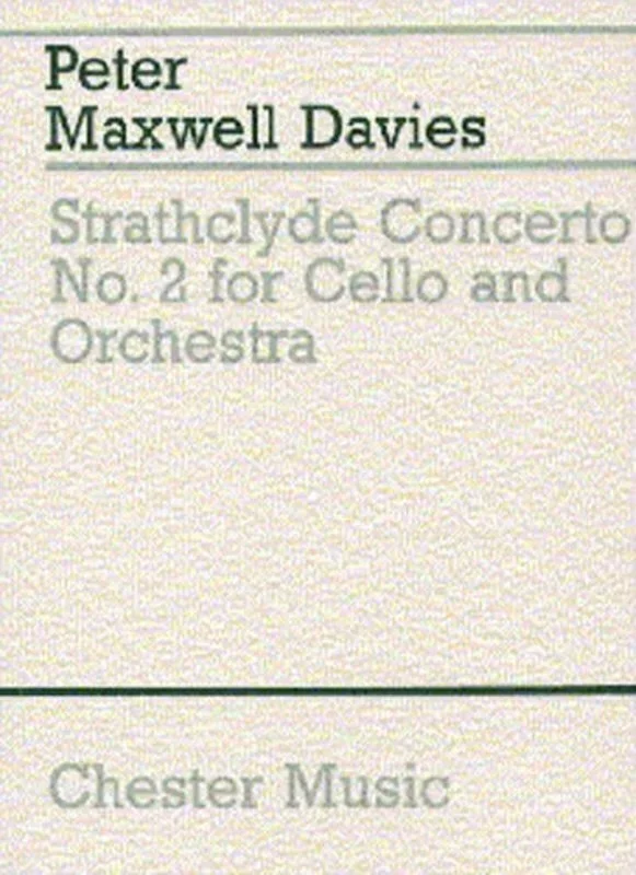 Maxwell Davies Strathclyde 2 P/Score