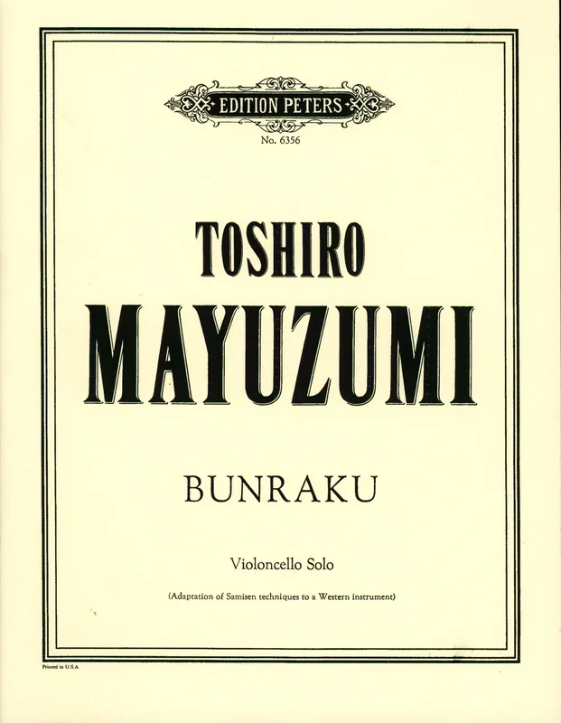 Mayuzumi: Bunraku