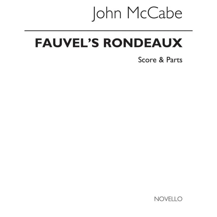 McCabe, John – Fauvel’s Rondeaux For Clarinet Violin And Piano