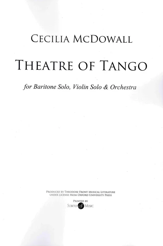 McDowall: Theatre of Tango