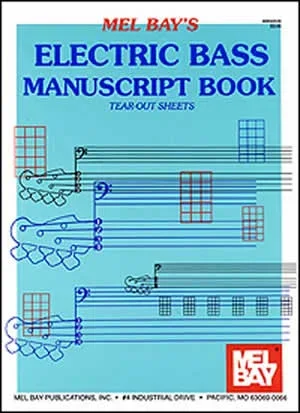 Mel Bays Electric Bass Manuscript Book