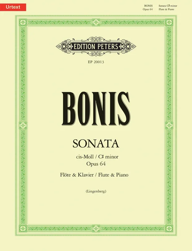 Melanie Helene Bonis : Melanie Helene Bonis : Sonata for Flute and Piano in C-sharp minor Op. 64 – Piano – Faber Digital