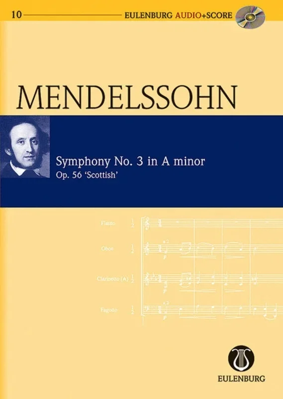 Mendelssohn – Symphony No 3 A Min Op 56 Study Score Book/CD