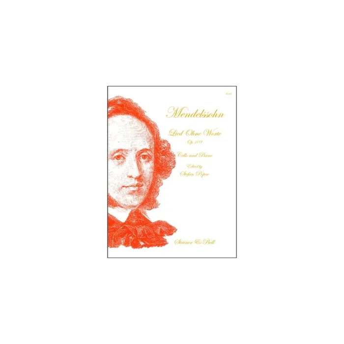 Mendelssohn, Felix – Lied ohne Worte (Song without Words) in D, Op. 109 for Cello and Piano
