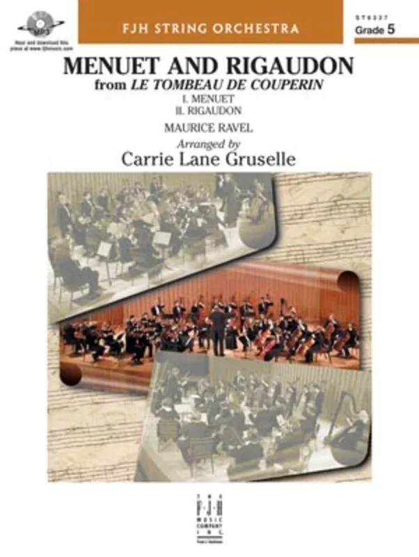 Menuet And Rigaudon (From Le Tombeau De Couperin (Music Score/Parts)