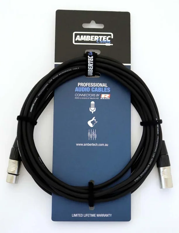Microphone cable 1m, REAN XLR Male to Female