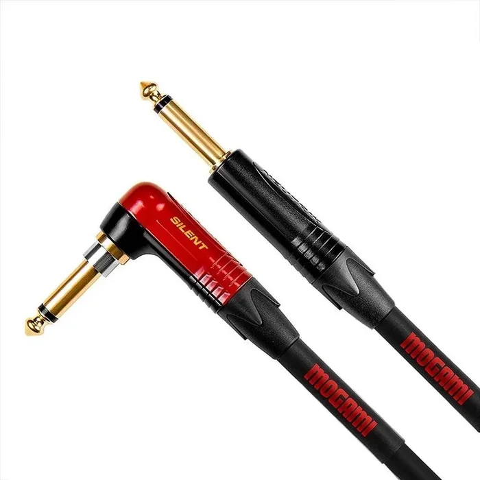 Mogami Overdrive Right Angle Silent Jack Guitar Cable – 12 Foot