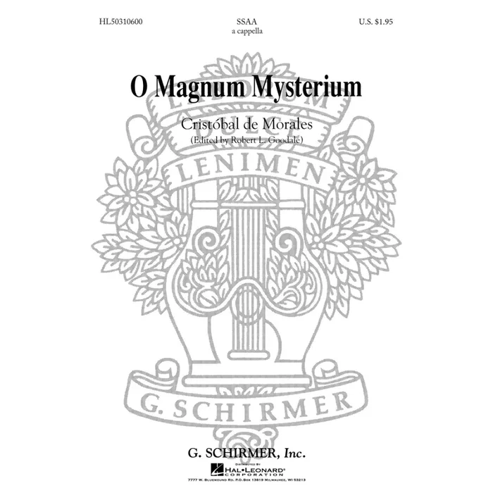 Morales, C – O Magnum Mysterium (O Great Mystery)