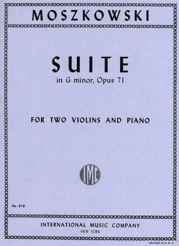 Moszkowski : Suite Op.71 For 2 Violins & Piano (International)