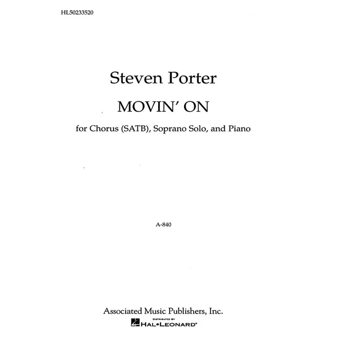 Movin On /Sop Solo/Pno
