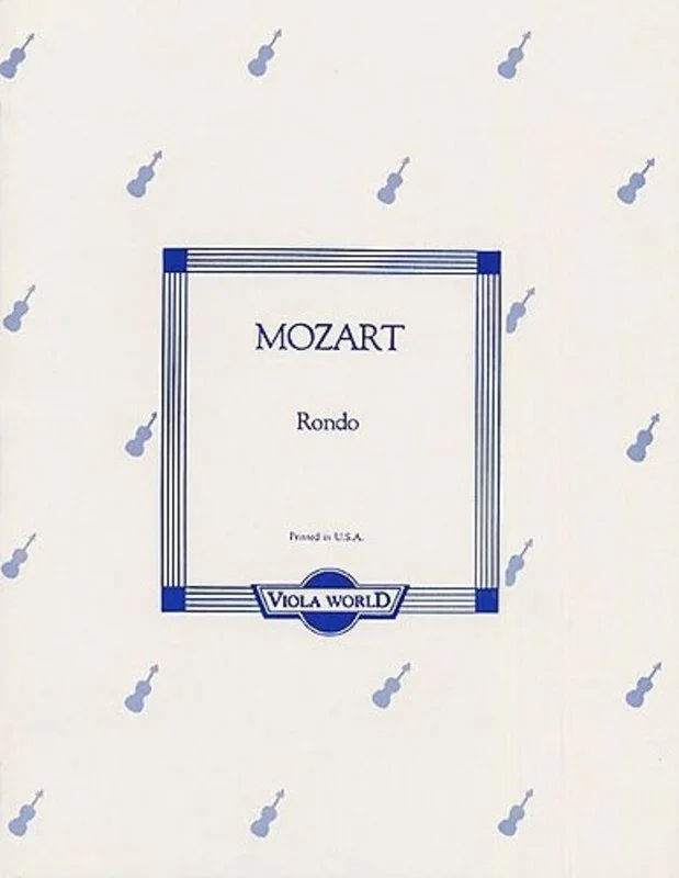 Mozart – Rondo K 250 Viola/Piano (Softcover Book)