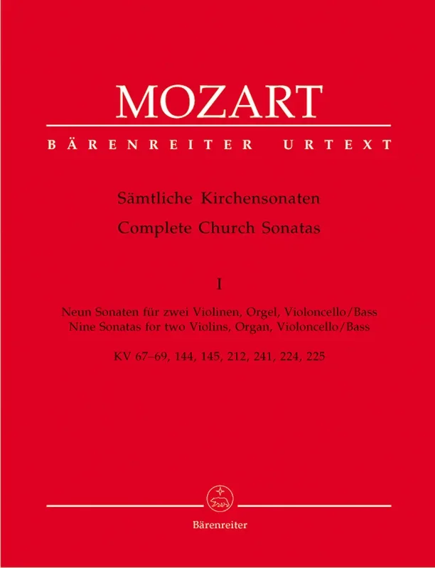 Mozart: Church Sonatas Vol 1 2 Violin, Piano