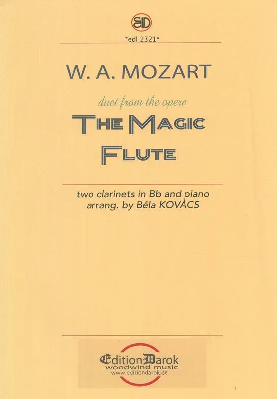 Mozart: Duet from The Magic Flute (arr. for 2 clarinets & piano)