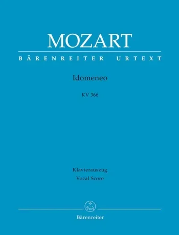 Mozart : Idomeneo (complete opera) (It-G) (K.366) (Urtext). : Vocal Score: (Barenreiter)