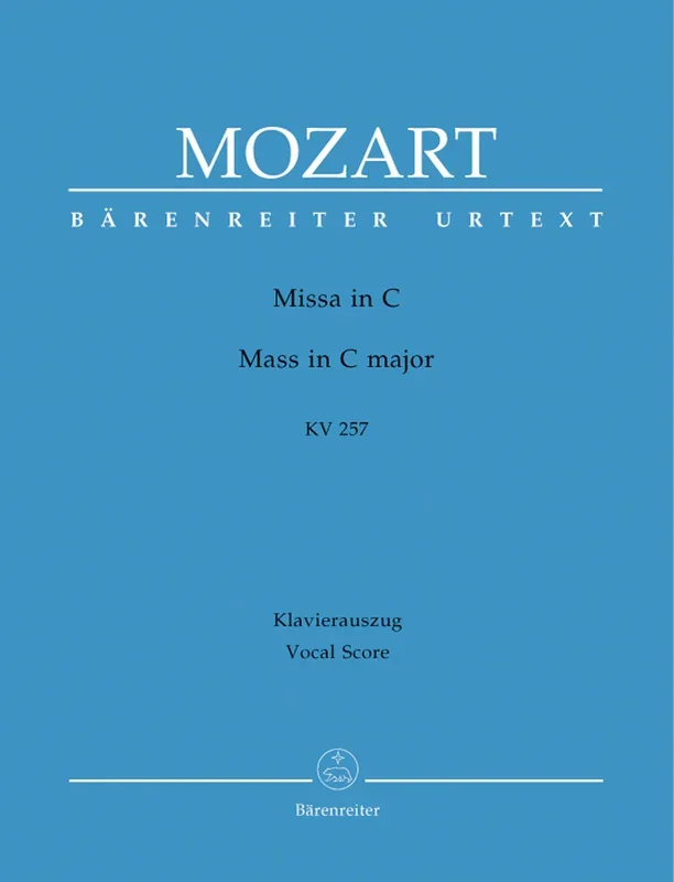 Mozart: Mass C K257 Credo Mass – Vocal Score