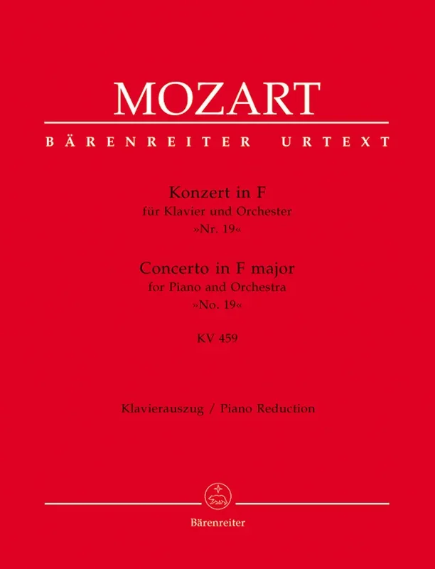 Mozart: Piano Concerto No 19 in F K459