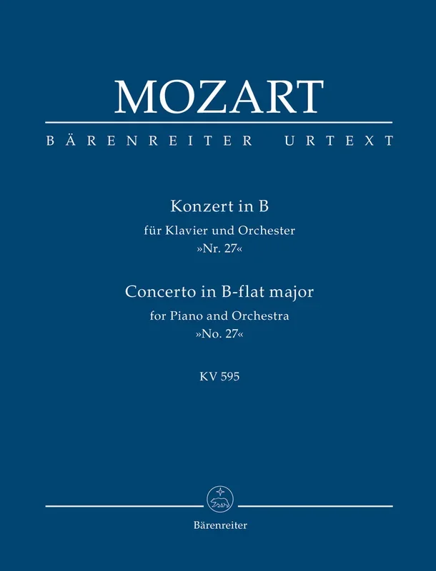 Mozart: Piano Concerto No 27 in B Flat K595 – Study Score