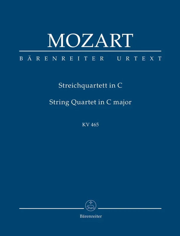 Mozart: String Quartet C K465 – Study Score