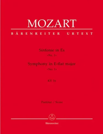 Mozart : Symphony No. 1 in E-flat (K.16) (Urtext). : Large Score Paperback: (Barenreiter)