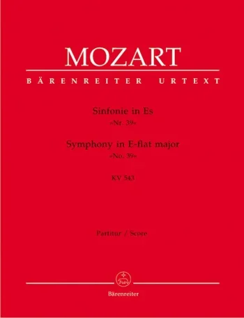 Mozart : Symphony No.39 in E-flat (K.543) (Urtext). : Large Score Paperback: (Barenreiter)