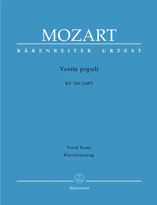 Mozart: Venite populi, K. 260 (248a)